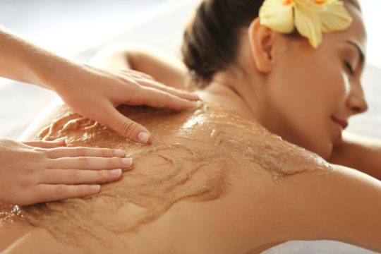 Body scrub outlet massage